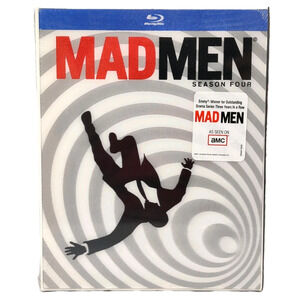 Mad Men Season 4 (Blu-ray Disc, 2010, 3-Disc Set) AMC TV Series Drama New Sealed